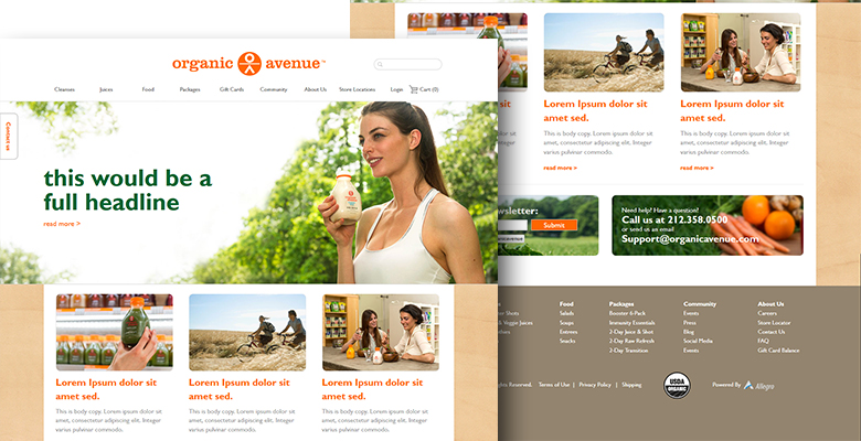 Organic Avenue Redesign