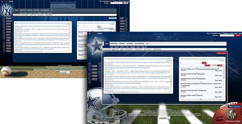 Sugar CRM theme designs